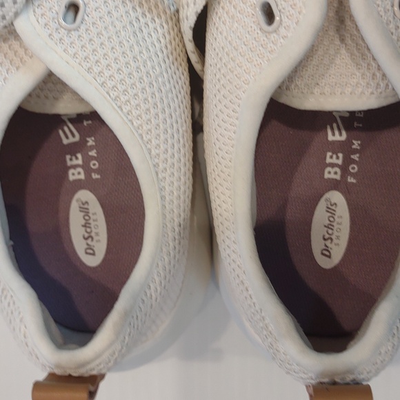 Dr. Scholl's White Lace-Up Knit Lightweight Fitness Gym Sneakers - Picture 11 of 12